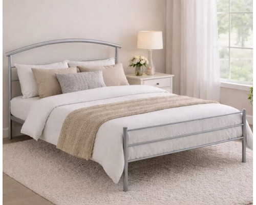 Brennington Silver Metal Bed Frame