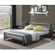 Time Living City Block grey heavy duty metal bed frame