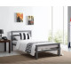 Time Living City Block grey heavy duty metal bed frame