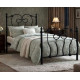 Ornate Black Victorian Metal Bed Frame – Elegant UK Design Time Living Inova black ornate Victorian metal bed frame with decorative detailing