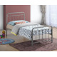 Timeless Pebble Classic Metal Bed Frame Time Living Miami pebble classic metal bed frame with curved headboard and footboard