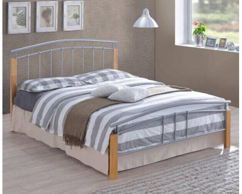 Tetras Beech and Silver Metal Bed Tetras Beech and Silver Metal Bed