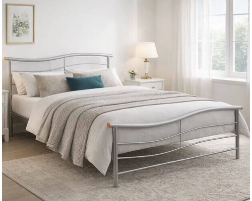 Waverley Silver Metal Bed Frame
