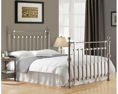 Edward Chrome Metal Bed by Time Living 
