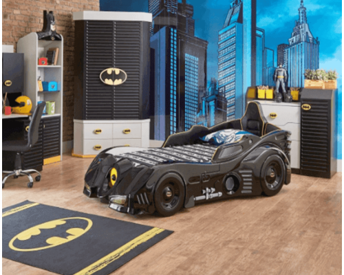 Batman Black Kids Themed Novelty Car Bed