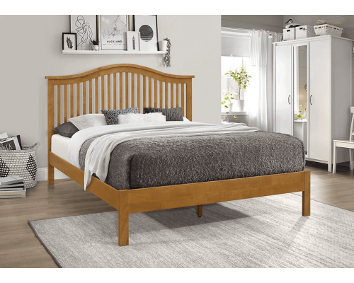 Chester Oak  Wooden Bed Frame by Time Living 